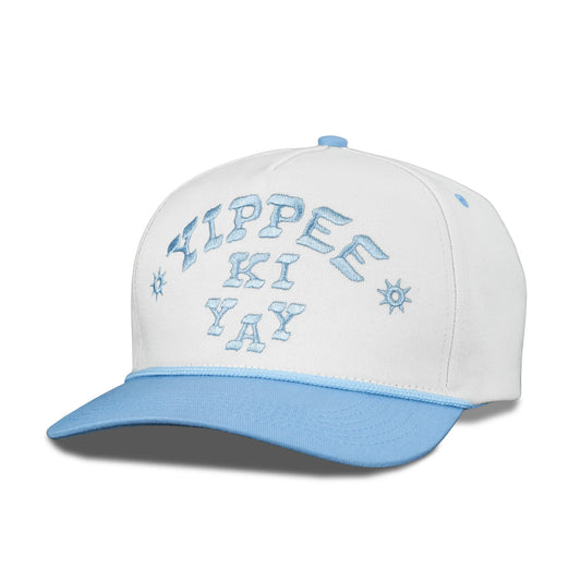 Yippee Ki Yay Hat - Cream/ Lt Blue