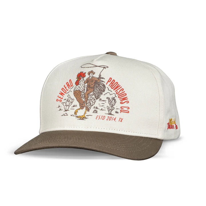 Official Western Hat - White/Brown