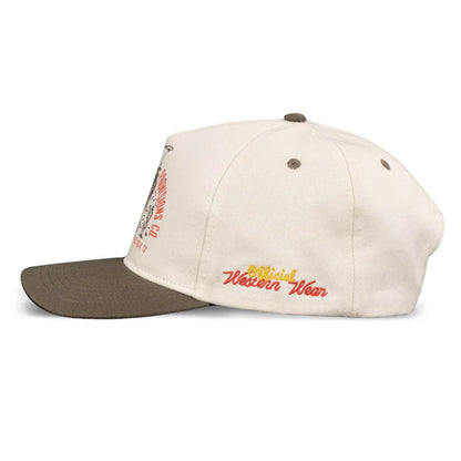 Official Western Hat - White/Brown