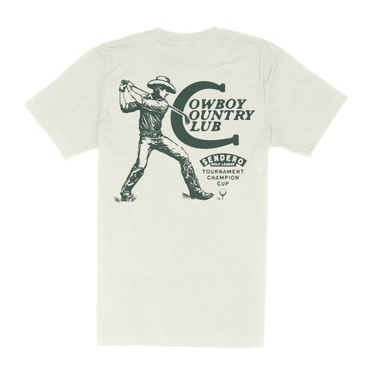 Cowboy Country Club T-Shirt - Vintage White