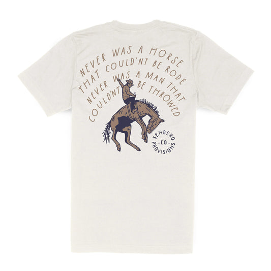 Never Was A Horse T-Shirt - Vintage White