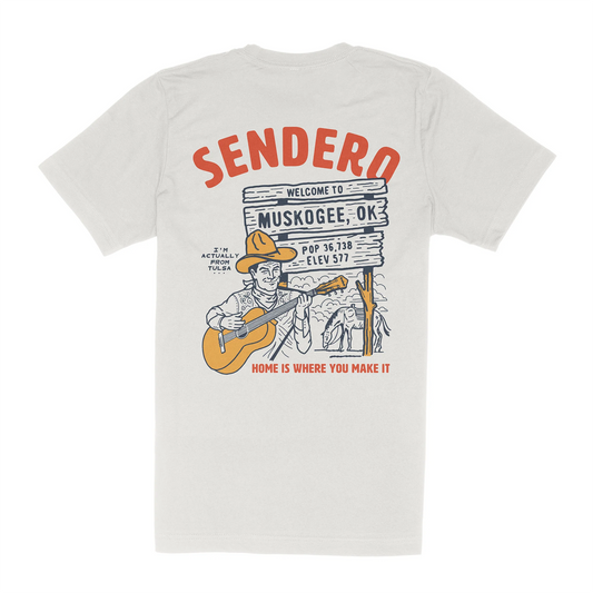 Muskogee Okie Tee - Vintage White