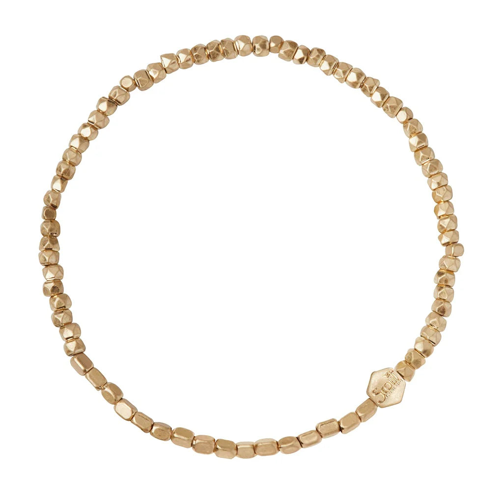 Mini Metal Stacking Bracelet - Gold