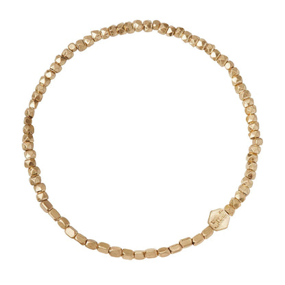 Mini Metal Stacking Bracelet - Gold