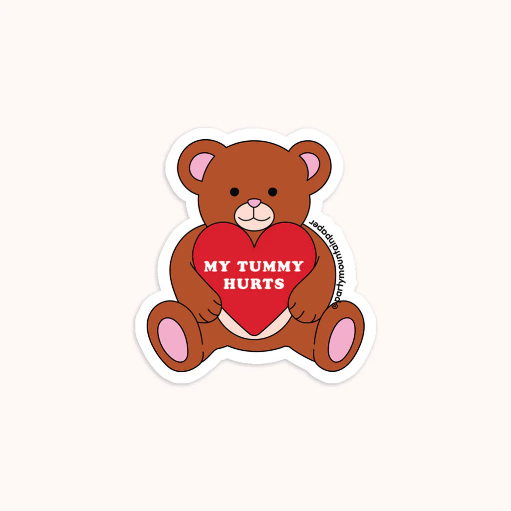 My Tummy Hurts Sticker