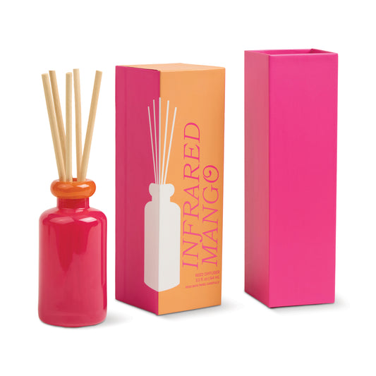 Stacked 3.2fl oz./94ml Glass Diffuser Hot Pink and Orange - Infrared Mango