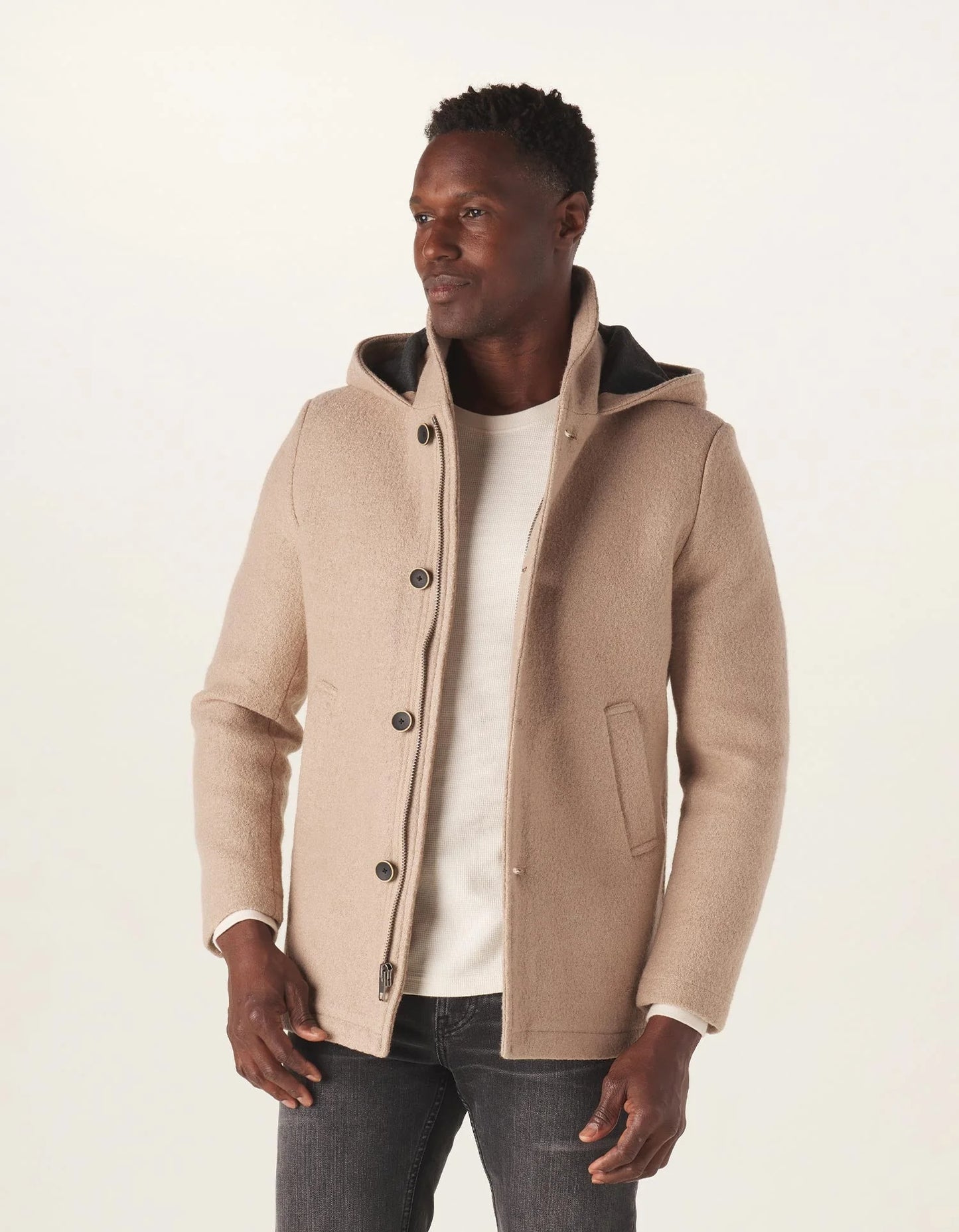 Balboa Pea Coat - Maple