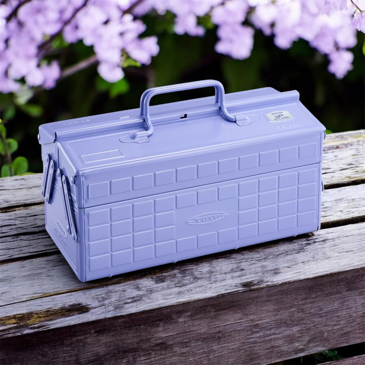 Steel Toolbox w/ Cantilever Lid - Lilac