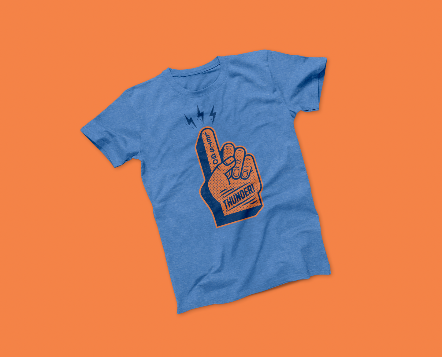 Thunder Foam Finger Tee - Blue