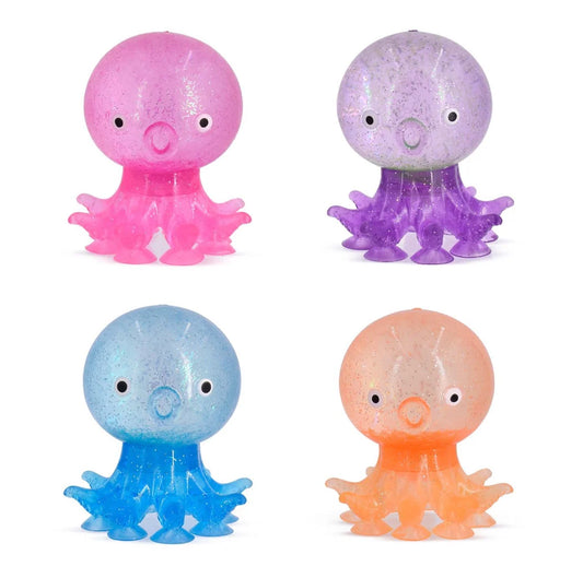 Glitter Octopus Suction Squishy (Max 3 Per Household)