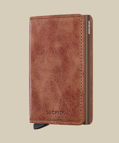 Slimwallet - Vintage Cognac/Brown