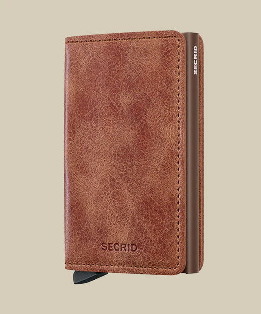Slimwallet - Vintage Cognac/Brown