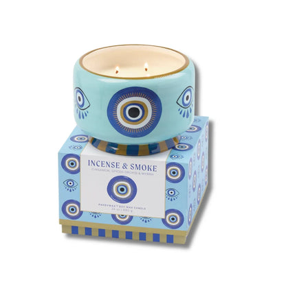 24 oz Ceramic Eye Candle - Incense & Smoke