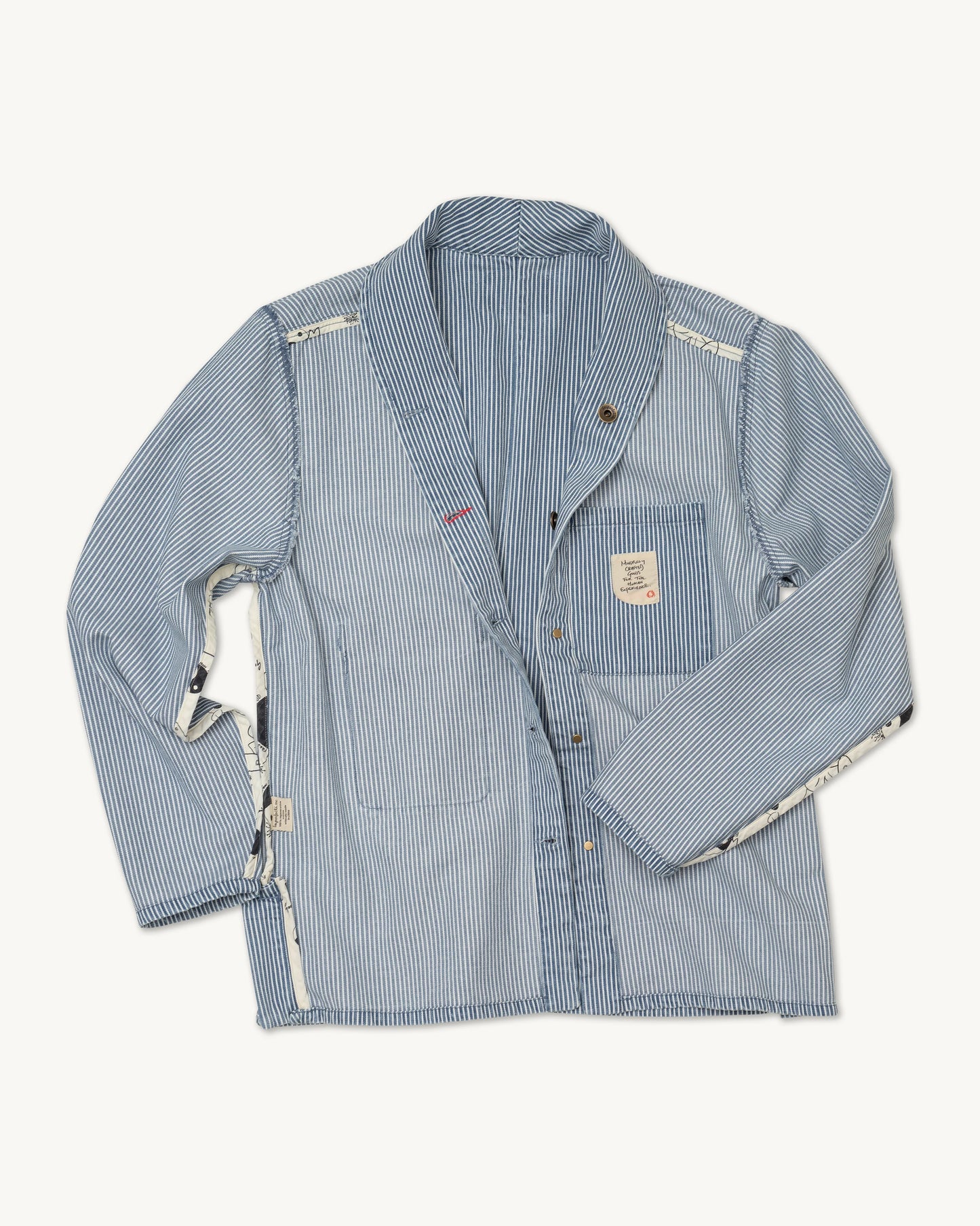 Shepherds Shirt in Indigo Hickory Stripe