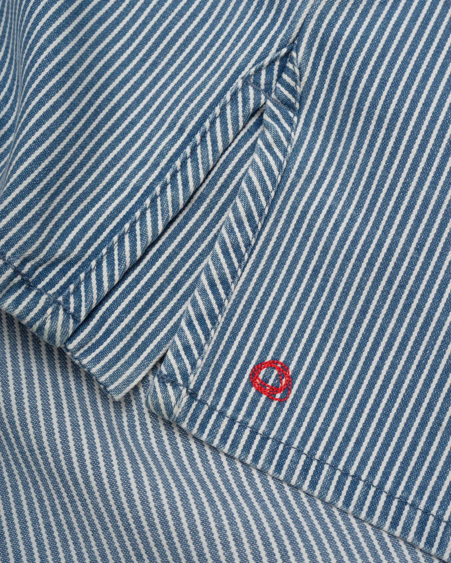 Shepherds Shirt in Indigo Hickory Stripe