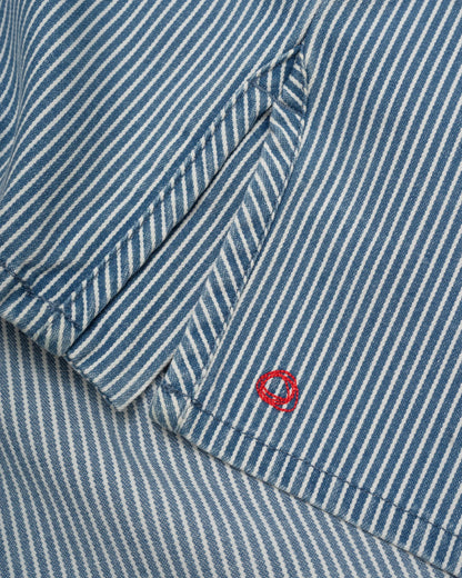 Shepherds Shirt in Indigo Hickory Stripe