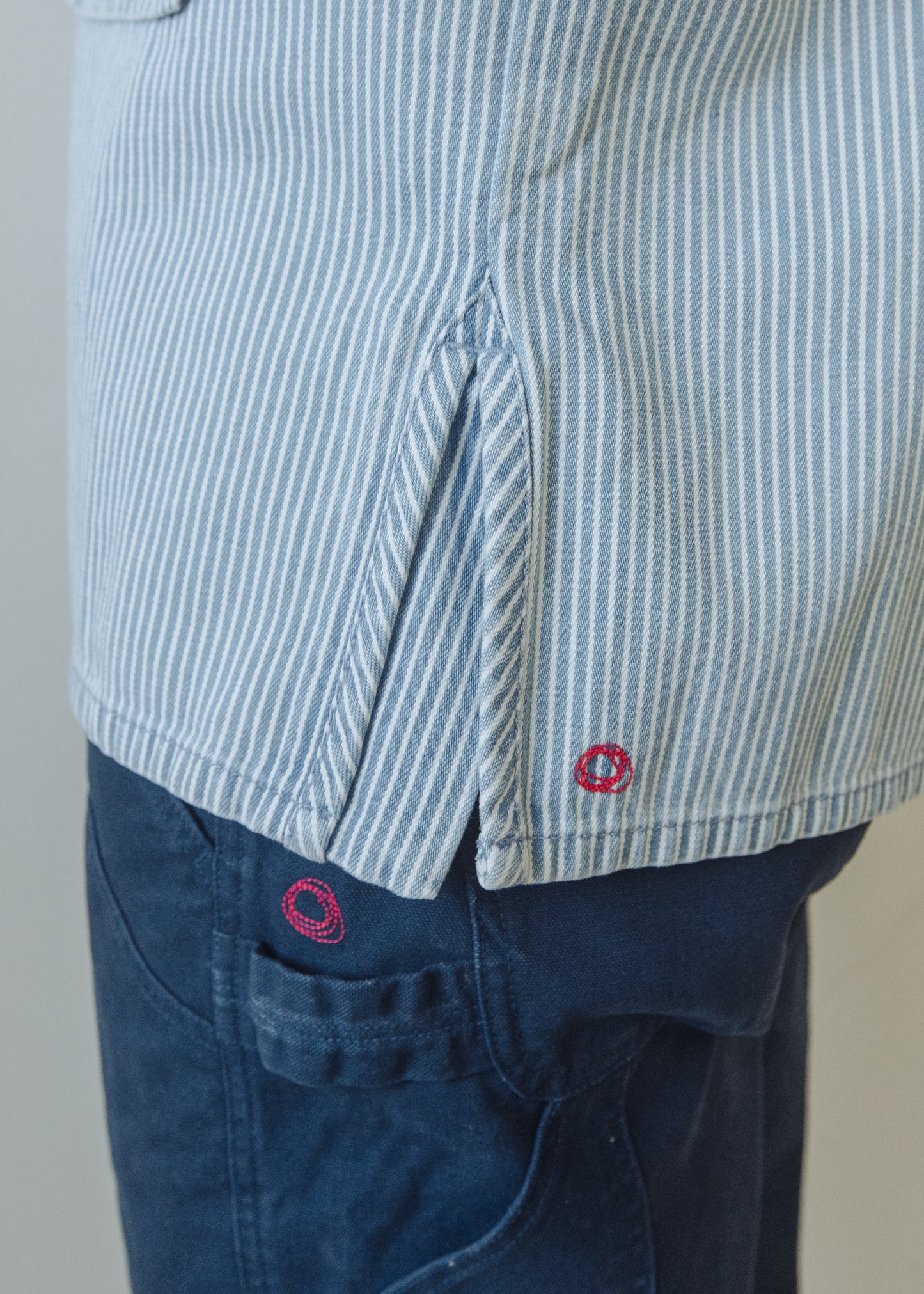 Shepherds Shirt in Indigo Hickory Stripe