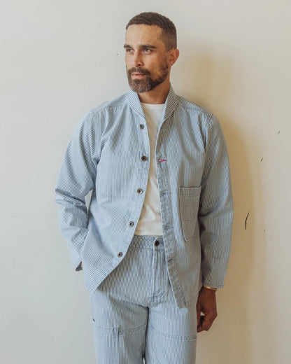 Shepherds Shirt in Indigo Hickory Stripe