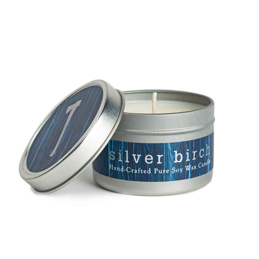 Silver Birch Candle 4 oz Tin