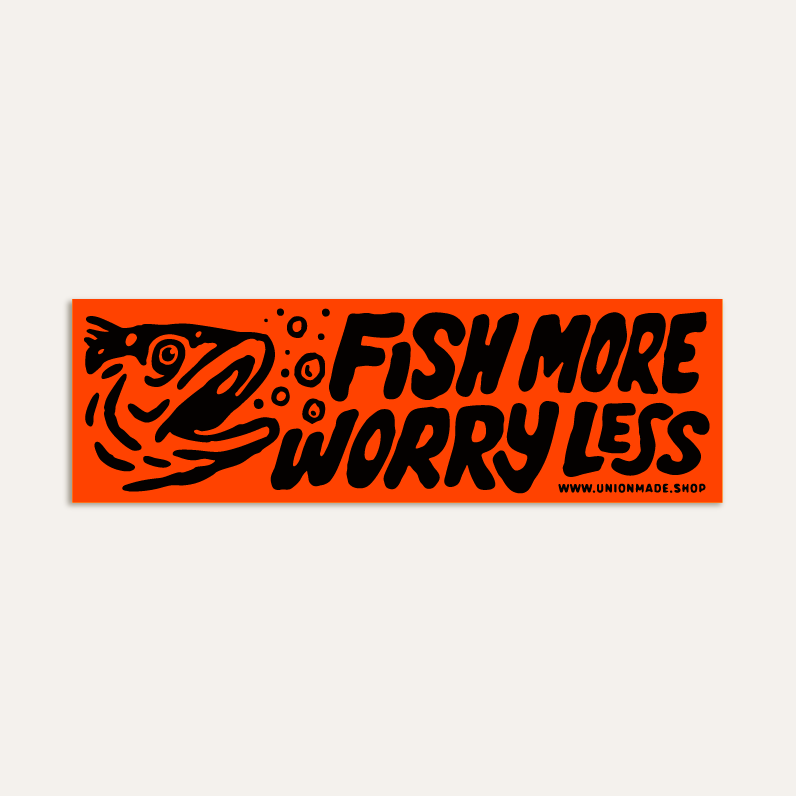 Fish More Bumper Sticker