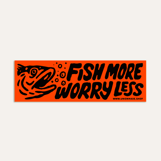 Fish More Bumper Sticker