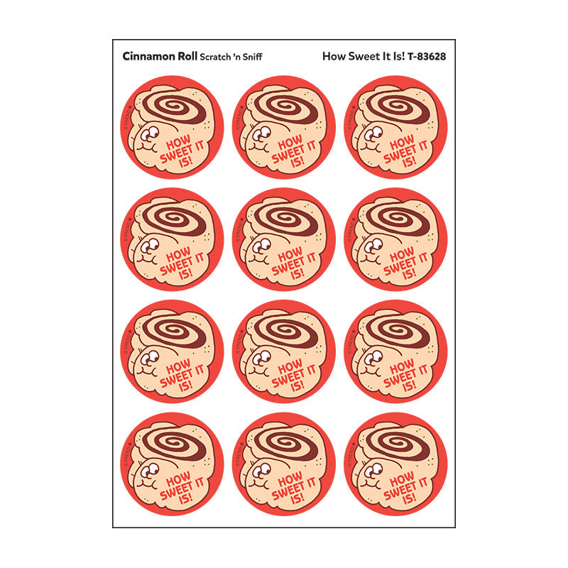How Sweet It Is!, Cinnamon Roll scent Retro Scratch 'n Sniff Stinky Stickers