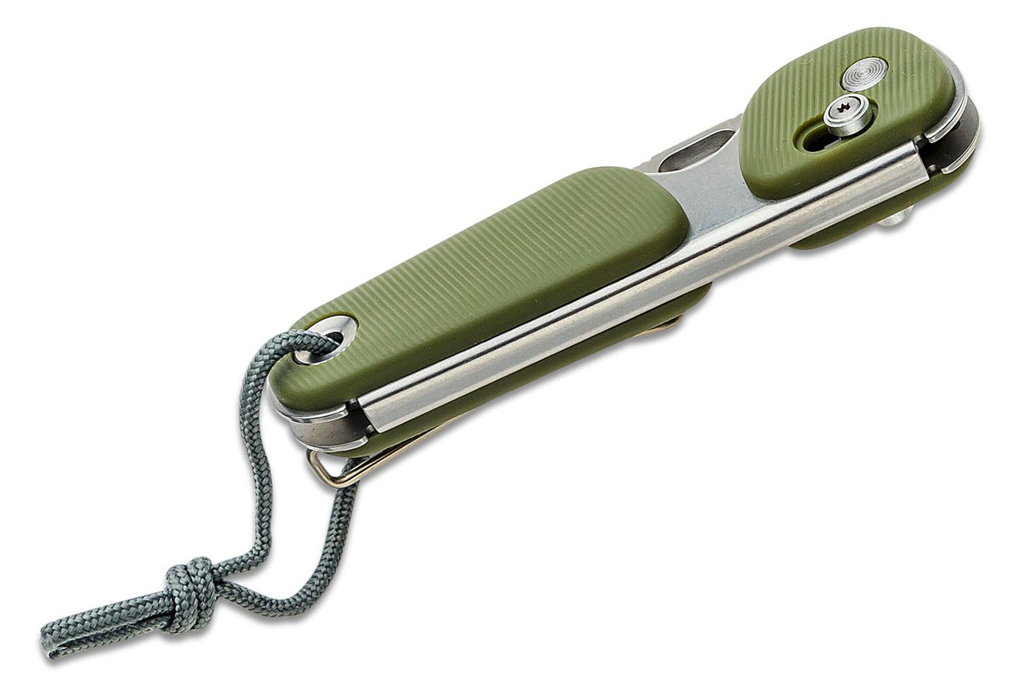 The Redstone - OD Green + Stainless / Serrated