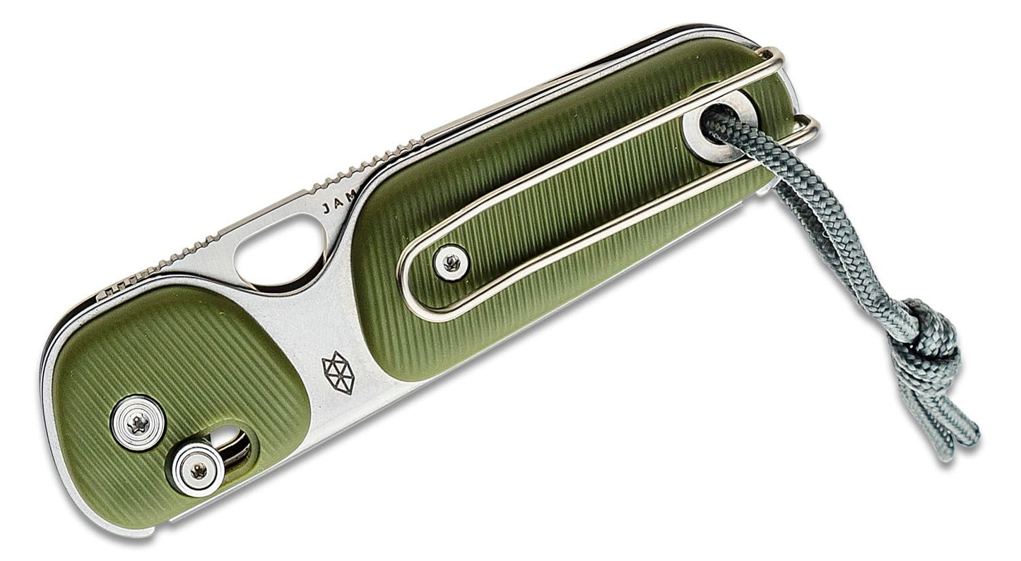 The Redstone - OD Green + Stainless / Serrated