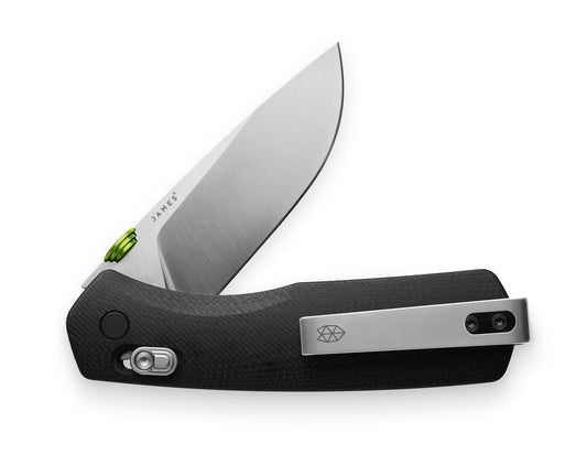 The Carter - Black + Stainless G10 Straight