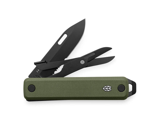 The Ellis Scissors - OD Green/Black - G10 Serrated