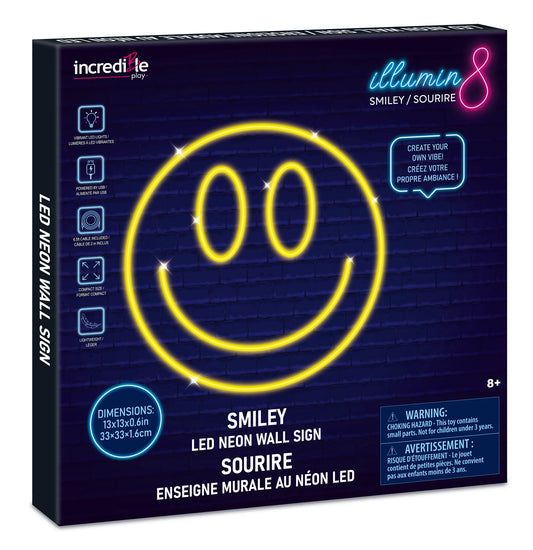 ILLUMIN8 Smiley Neon LED Sign