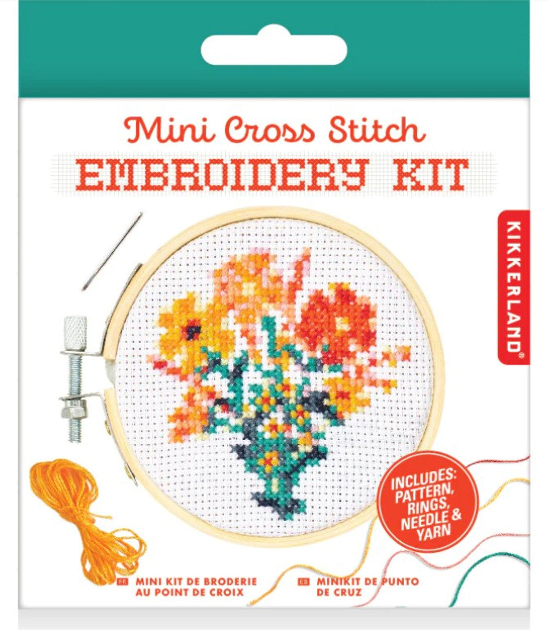 Flowers Mini Cross Stitch Embroidery Kit