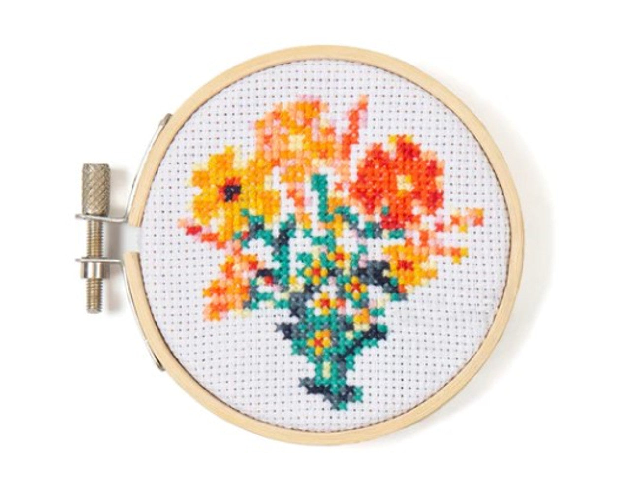 Flowers Mini Cross Stitch Embroidery Kit