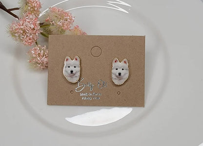 Samoyed Stud Earrings