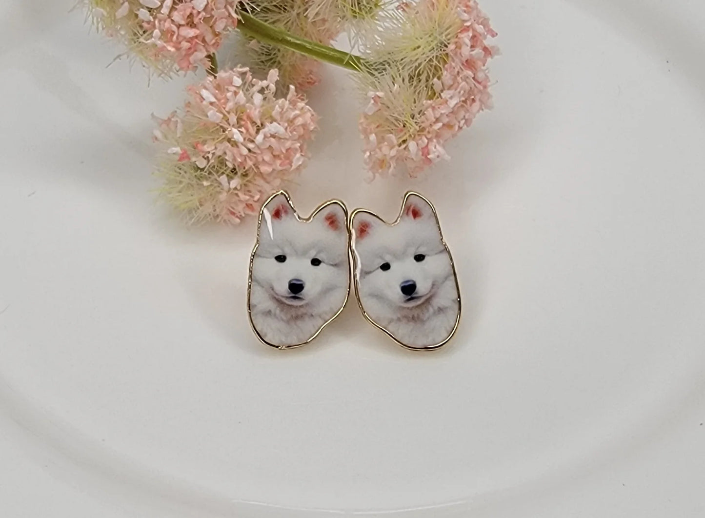 Samoyed Stud Earrings