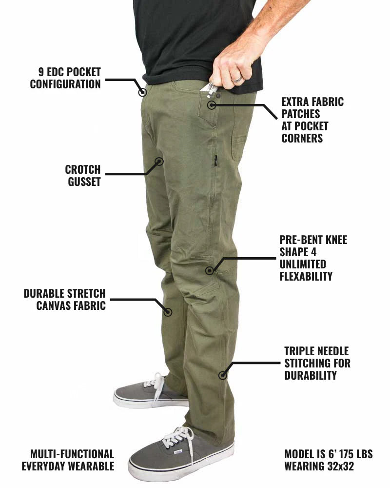Trailblazer Standard Fit Pants- Dark Olive