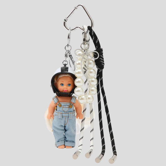 Cute Bag Charm Set - White
