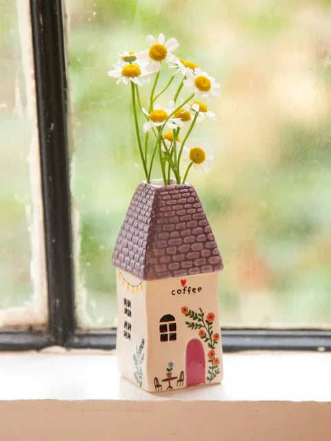 Cottage Bud Vase - Coffee