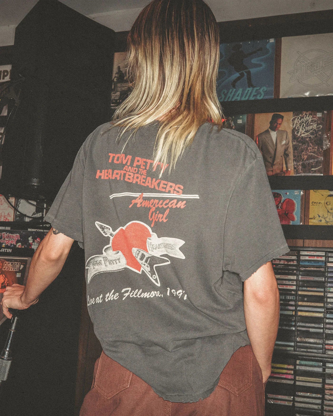 Women's Tom Petty American Girl Vintage Tee - Black