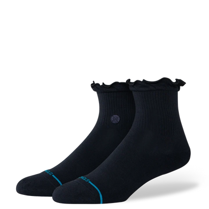 Ruffle Icon Quarter - Black - MD