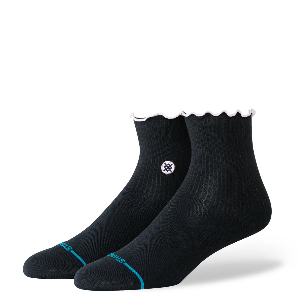 Pop Ruffle Icon Quarter - Black