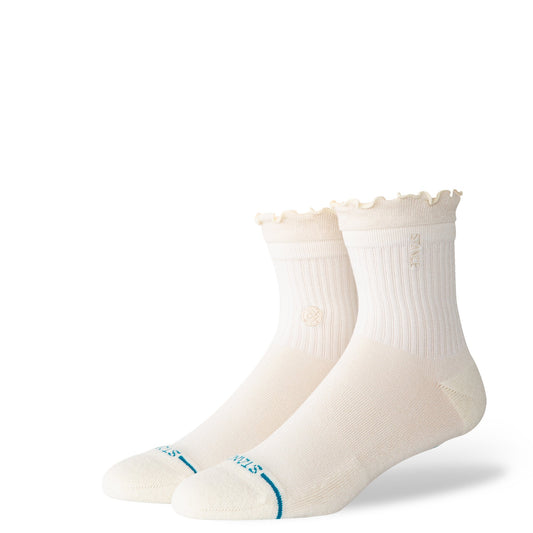 Ruffle Quarter Socks - Canvas - MD