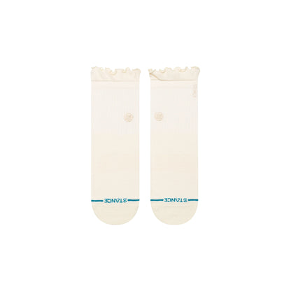 Ruffle Quarter Socks - Canvas - MD