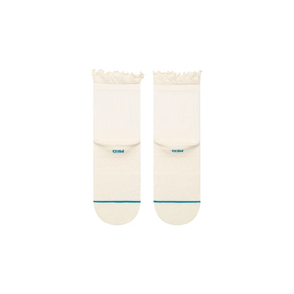 Ruffle Quarter Socks - Canvas - MD
