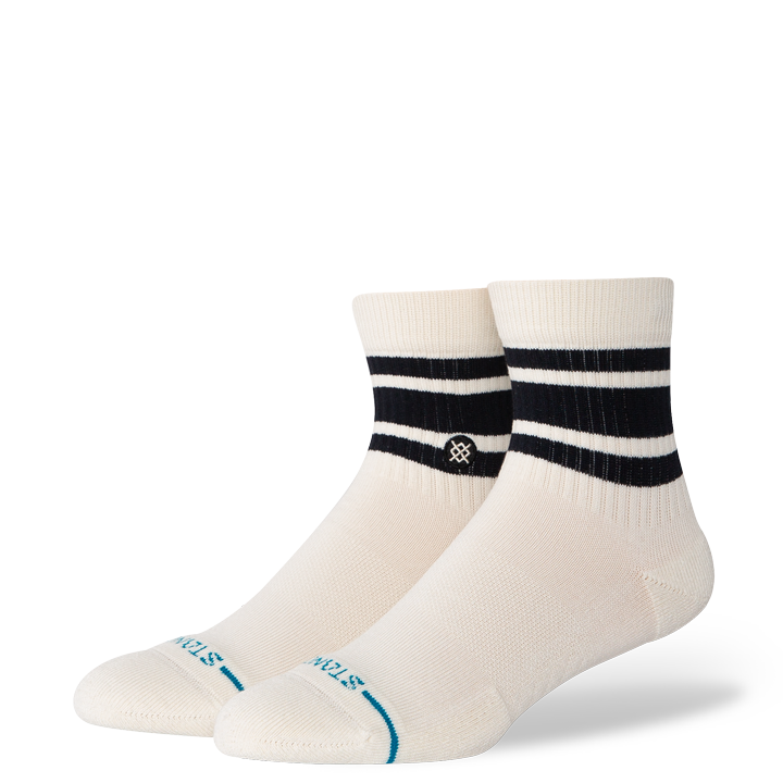 Boyd Quarter Sock - Ivory - MD