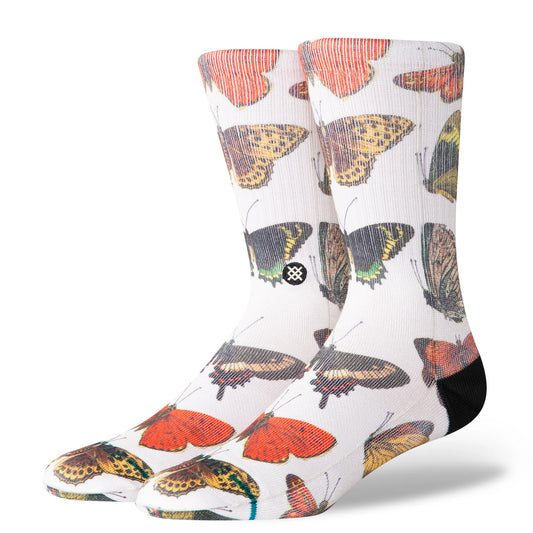 Flutterby Crew Socks - Canvas