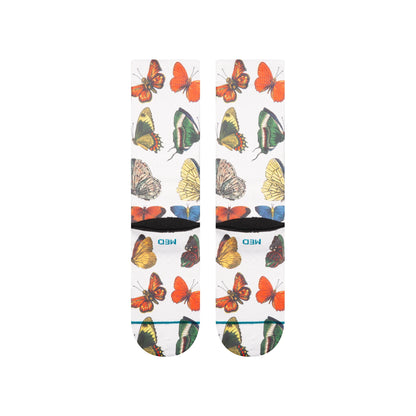 Flutterby Crew Socks - Canvas