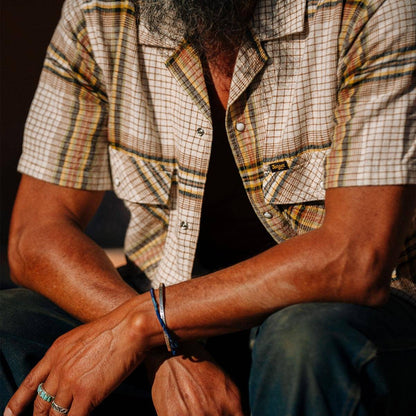 Whippersnapper S/S Shirt White Wash Grid Plaid