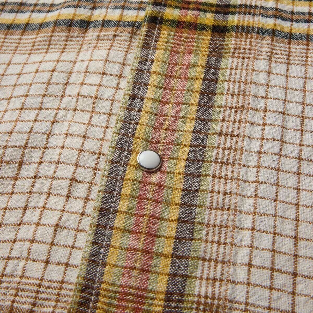 Whippersnapper S/S Shirt White Wash Grid Plaid