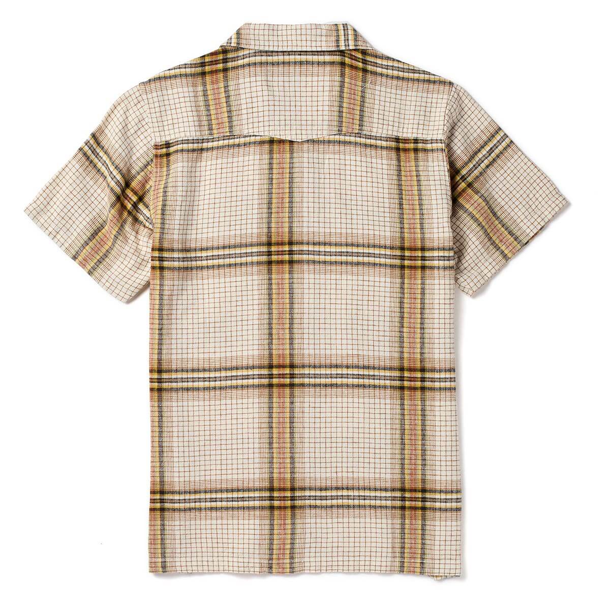 Whippersnapper S/S Shirt White Wash Grid Plaid